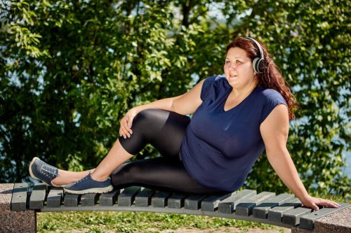 woman prepare herself to lose weight