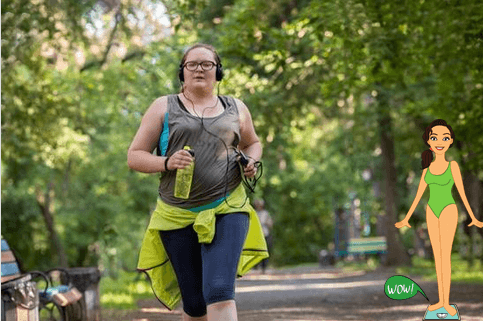 woman running to lose weight
