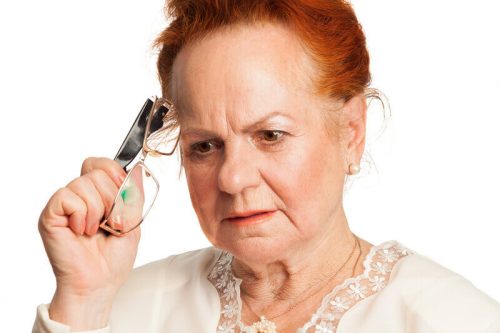 elderly woman sudden memory loss
